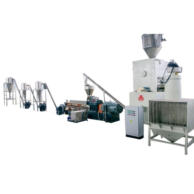 380V 50hz 두 번 나사 펠릿 플라스틱 라미네이팅 목재 extruder 기계 생산