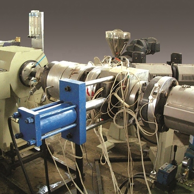 60kW 전력 PVC 파이프 제조를 위한 코니컬 트윈 스크루 플라스틱 엑스트루더 기계