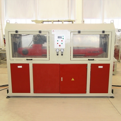 60kW 전력 PVC 파이프 제조를 위한 코니컬 트윈 스크루 플라스틱 엑스트루더 기계